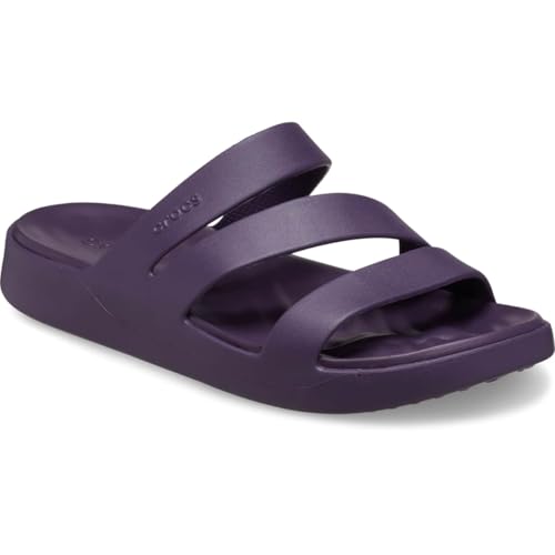 Image of Crocs Getaway Strappy Dark Iris Size 4 UK Women, Dark Iris, 4 UK