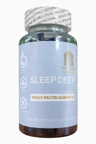 Sleep Deep Vegan Gummies 6mg Melatonin 60 Fruit-Pectin Gummies with L-Theanine and Magnesium Lab Tested for Quality Gluten Free