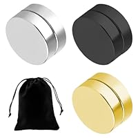 PROJEWE 8 Paires Magnétiques Fausse Boucle D'oreilles En Acier