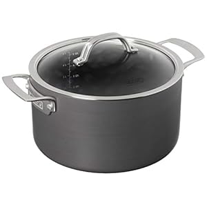 Viking Culinary Hard Anodized Nonstick Dutch Oven, 6 Quart, Includes Glass Lid, Dishwasher, Oven Safe, Works on All Cooktops including Induction