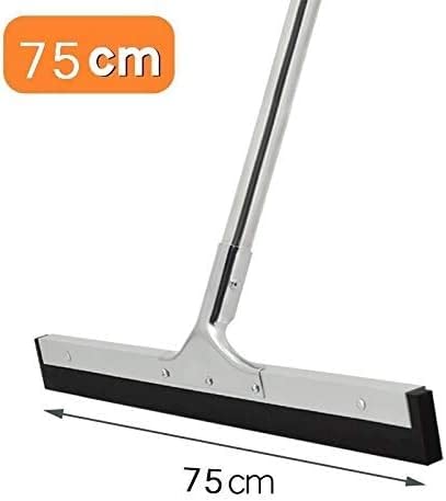 Rasqueta profesional de metal extra ancha de 75 cm con raspador de mango largo, ideal para ducha, baño, al aire libre, habitación húmeda y garaje, herramienta de limpieza resistente