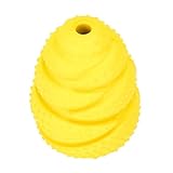 FLYGRUBS Chicken Toys for Coop - Fun Yellow Plastic Feeder for Hens - Refillable with Favorite Treats and Promotes Exercise - Release Food with Each Peck - Keep Flock Happy and Healthy