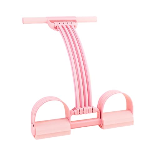 Resistance Bands with Handles, Manual Adjustable Detachable Soft Foam Thickened Latex 8-Tube Pedal Resistance Band with Handles,Natural Rubber Multifunction Tension Rope for Arm,Waist,Abdomen,Leg - image 1