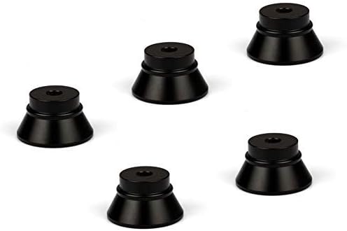 5 Pack Alloy Metal Stand Base Display Holder Screw for 510 Thread Tank - DIY station building deck (Black)