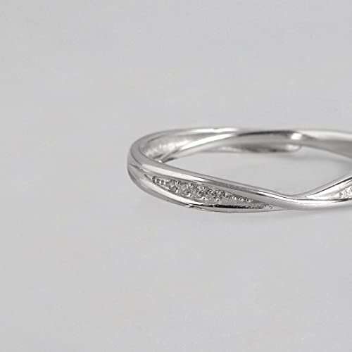 ZAVYA 925 Sterling Silver Designer Cubic Zirconia CZ Rhodium Plated Adjustable Ring | Gift for Women & Girls | With Certificate of Authenticity & 925 Hallmark - Image 5