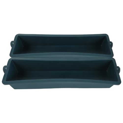 WEKADRIN - WEKADRIN 2pcs Heavy Duty Livestock Feeding Tray for Cattle Goats Sheep Pigs Horses Multifunctional Farm Feeder Trough Combining Water and Feed Plastic Feeding Container