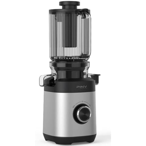 PSIIDAN Cold Press Juicer Machines, 200W Masticating Juicer with 4.5" Extra Large Feed Chute, Fit Whole Fruits & Vegetables, Professional Slow Juicer Easy to Clean Cover