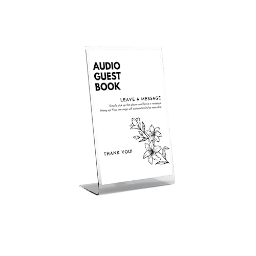 Audio GuestBook for Wedding - Record Customized Audio Messages with Guest Book – A Personal and Convenient Way to Preserve Your Special Occasions (Antique White)