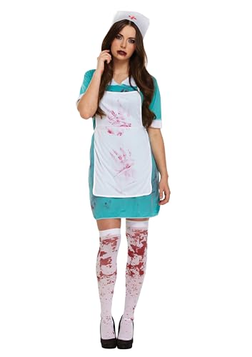 LADIES ZOMBIE NURSE BLOODY HALLOWEEN FANCY DRESS COSTUME OUTFIT THE WALKING DEAD SCRUBS CHEAP 00337 by Henbrandt