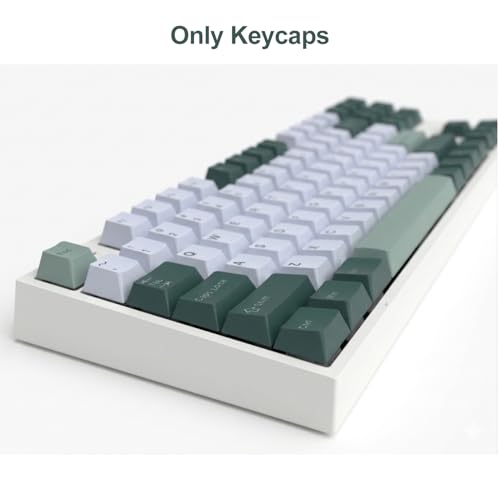 Image of Fogruaden PBT Keycaps Set, Cherry Profile Custom Keycap for Mechanical Keyboard Green Keycaps