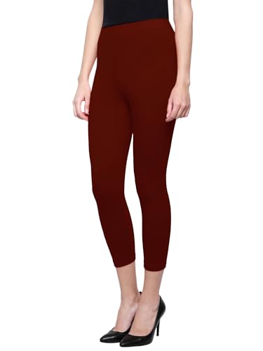Image of Saundarya Calf Length Leggings for Women Sizes: Small Size (S /M) for 26-30 inches Waist, Regular Size (L /XL) for 30-36 inches Waist and Plus Size (2XL /3XL) for 36-40 inches Waist
