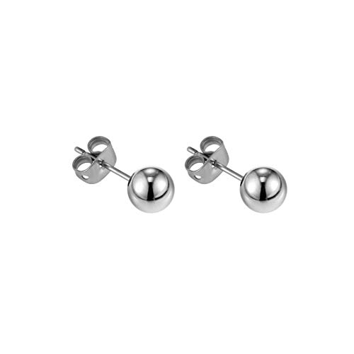 Medical Graded Titanium Ball Post Stud Earnings - Hypoallergenic For Sensitive Ears