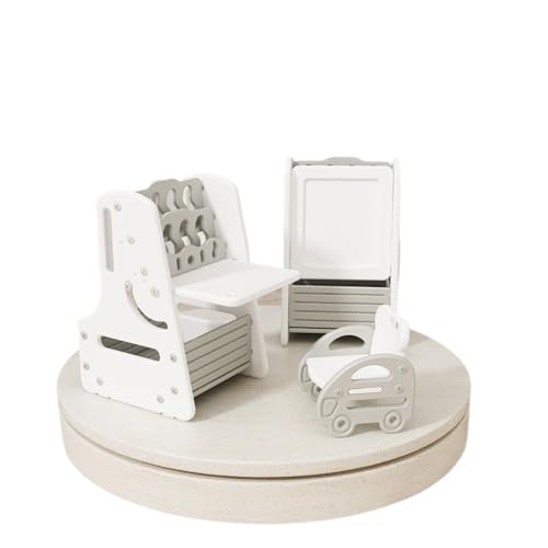 お絵描きボード イーゼル付き 3in1画板/収納/本棚/机 多機能テーブルチェア 絵本棚 知育デスク おしゃれ 軽量 テーブル 収納付き お絵描き磁気 (A)