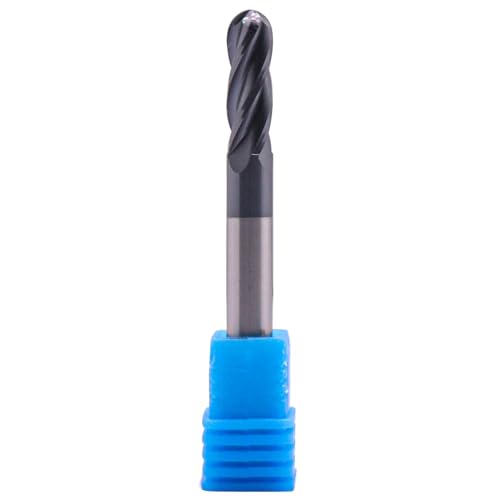 Image of BestParts 5Pcs 1 /4 inch 4 Flute Solid Carbide Ball Nose End Mills, AlTiN Coated | 30 Degree Helix, 1 /4 inch Cutting Diameter, 1 /4 inch Shank Diameter, 3 /4 inch Length of Cut, 2-1 /2 inch Overall Length