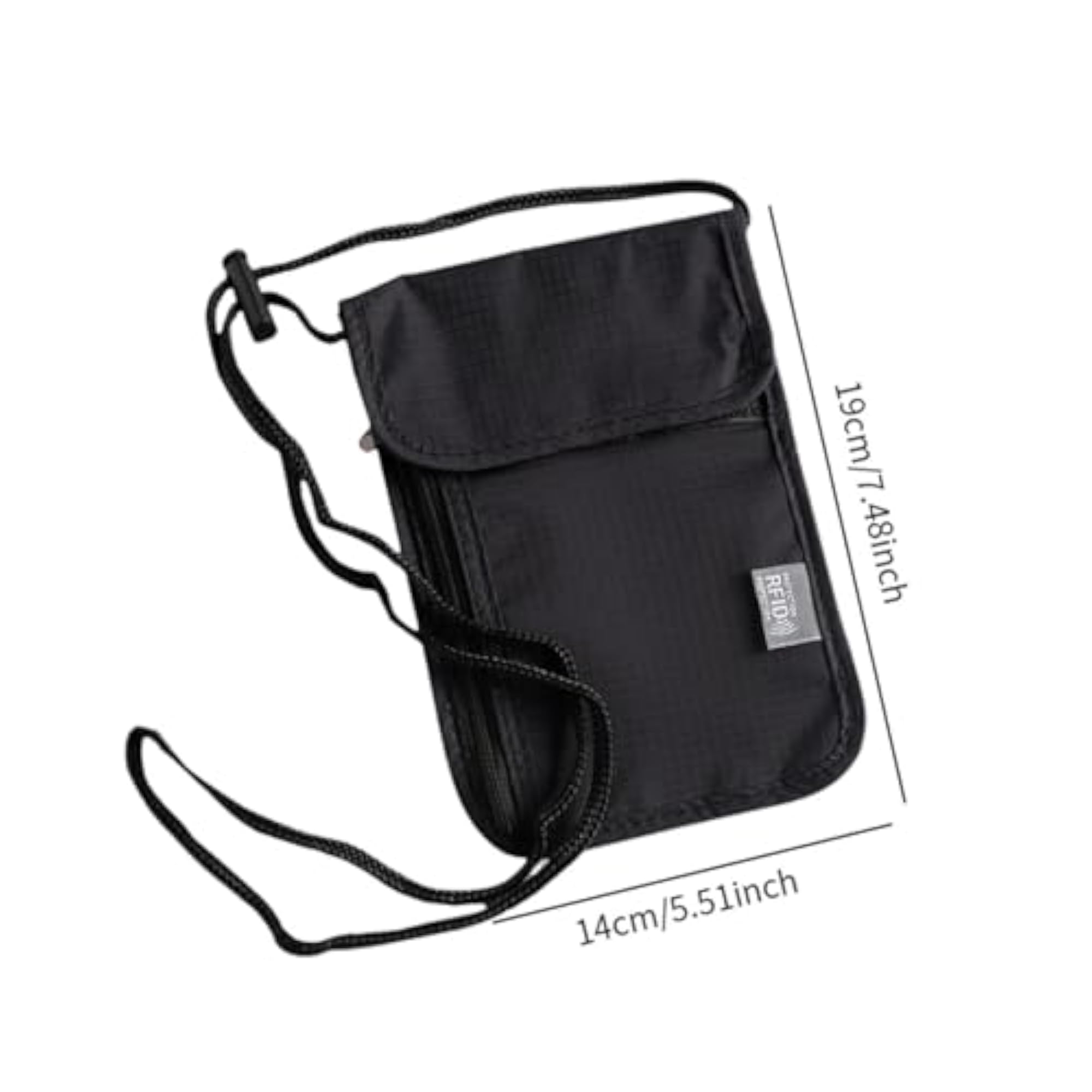 Lightweight Zipper Closure Travel Pouch for Men