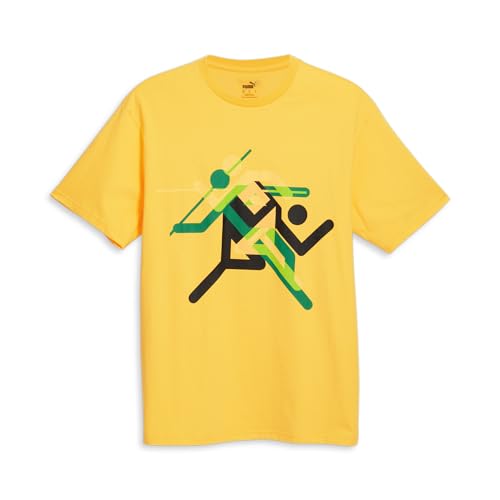 T-Shirt Olympic Village Wear PUMA pour homme en coton casual sport