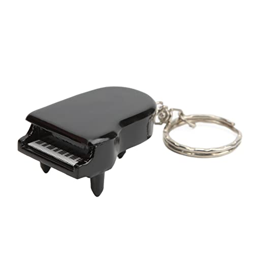 Yuehuamech Piano Llaveros Piano Música Teclado Llavero Charm Llavero Exquisito Mini Instrumento Modelo Colgante Cadena Hebilla para Regalo Coche Hogar Clave Decoración Cover