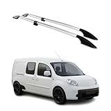 Barres de Toit longitudinales pour Renault Kangoo 2008-2021 L2 Aluminium Gris