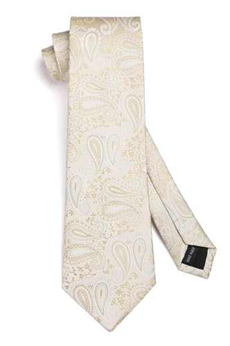 Image of Enlision Ties for Men Solid Color 3.35 inch Formal Business Necktie Classic Satin Mens Wedding Party Ties