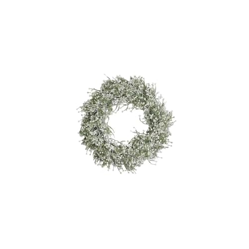 Couronne de Noël extérieure pour porte et décoration murale de maison chaleureuse
