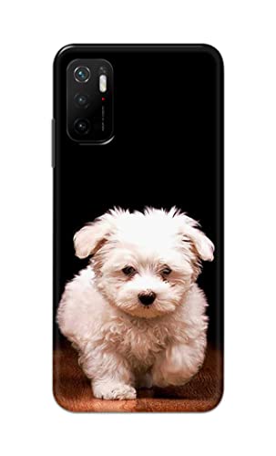 Image of PRINTFIDAA� Printed Hard Back Cover Case for Mi Poco M3 Pro 5G Back Cover (Puppy Dog) -2808