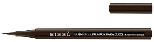 Bissú Delineador líquido impermeable - 0.0 fl oz cada uno (02 marrón) 02 marrón,04 verde,07 Violeta