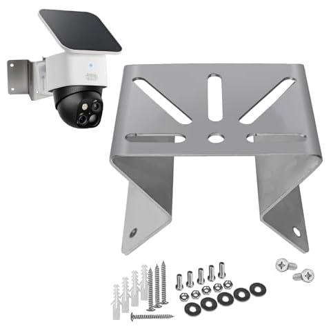 WiTi Stainless Steel Exterior Outside Wall Corner Mount for PTZ Camera,Solid Holder Bracket for a Wider View Angle 270°, Installing CCTV Surveillance Camera System Adapter Small Size Cover