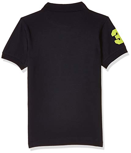 Image of Amazon Brand - Jam & Honey T Shirts for Boys | Regular Fit Solid Print Boys Polo | 100% Cotton Half Sleeves Boys Tshirt Navy