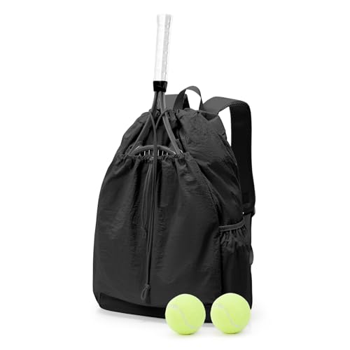 BJLFS Zaino da Tennis per Donne e Uomini, Borsa da Tennis, Borsa Zaino per Badminton, Grande Borsas da Racchetta Borsas Sportiva che Può contenere 2 racchetta e scarpe da tennis