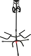 Fender's Adjustable Cradle Guitar Stand conveniently showcases your acoustic, electric or bass guitar. The height-adjustable neck yoke comfortably accepts various instrument sizes while the lower support swivels to accommodate standard and offset bod...