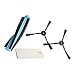 4-teiliges Hauptseitenbürsten-Filter-Set passend für Blaupunkt für Bluebot Xtreme BPK-VCBB1XTE Roboter-Staubsauger, 1 Rollenhauptbürste, 1 HEPA-Filter, 2 Seitenbürsten
