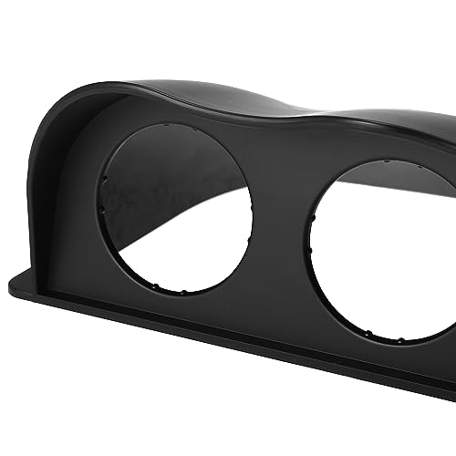Support manomètre 52mm à 3 trous en ABS résistant aux reflets de console
