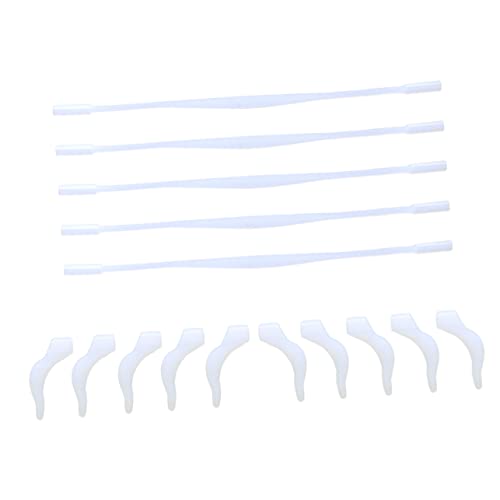 Sewroro Child's Eyewear Retainer Set 5 Pieces Anti-slip Silicone Headband Temple Tips and Ear Hooks for Glasses