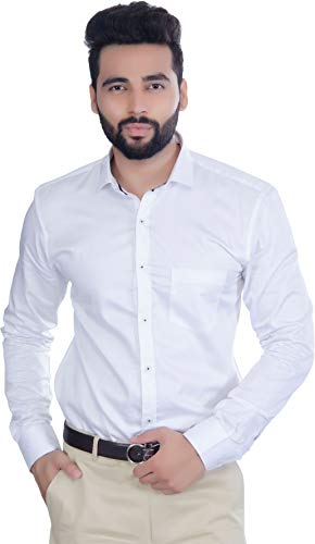 Image of FIFTH ANFOLD Men's Solid Slim Fit Shirt