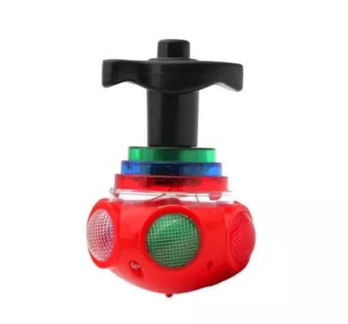 Luminous Music Gyro Toy Gyro Toy with LED Light Shiny Toy Spinning Toy Peg-Top Toy Toy Spinning for Children and Kids, Random Colour