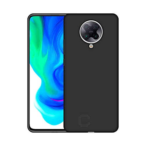 Image of Case Creation for Mi Poco F2 Pro 2021 Back case, Xiaomi Poco F2 Pro Slim Flexible Smart Look case with 360 Camera All Angle Protection (Pure Black)
