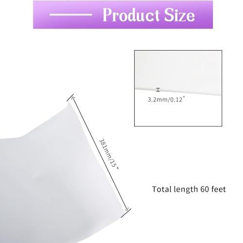 Tapis isolant en mousse EVA à cellules fermées avec rouleau adhésif blanc - 3
