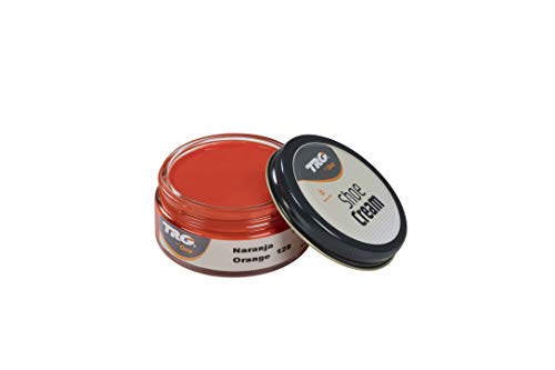 TRG the One Shoe Cream, Crème pour cuir et cuir synthétique, Orange (128 Orange), 50 ml