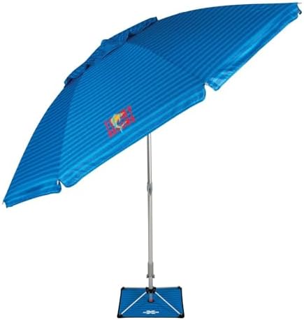 T0MMY BAHAMA 8 ft Beach Umbrella with wind vent and sand anchor