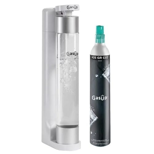 Gasatore da tavolo per acqua frizzante GasUp Pika bianco