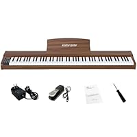 ✨新品✨電子ピアノ 88鍵盤 卓上 木製 電子 ピアノ 88鍵 ポータブルピアノ Amazon | KIMFBAY 電子ピアノ 88鍵盤 卓上 木製 電子 ピアノ 88