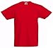 Fruit of the Loom Jungen T-Shirt, Rot, 92