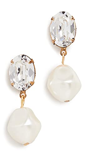Jennifer Behr Women's Tunis Earring, Diamond, Clear, Off White, One Size