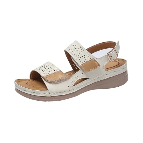 Chaussures femme compensées et sandales de marche pour flâneries d'été