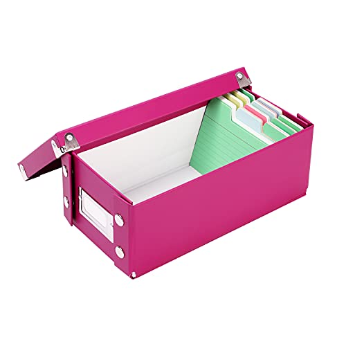 Snap-N-Store SNS02442 Index Card Holder - Collapsible Organizer Box Fits 1100 3X5-Inch Flash Cards thumb #4