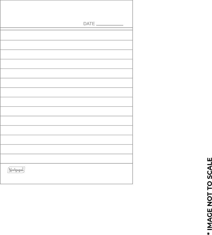 Image of NEELGAGAN Slip Pad No. 22 Stationery Pack - Ruled Memo Pads (10.5 x 16.5 cm) - 40 Sheets /80 Pages per Pad - Ideal for Office, School & Home Note Taking - Durable Pocket Notebooks (Pack of 20)