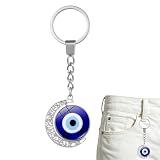 Llavero de azul | Decoración colgante giratoria de 360 grados, 3 piezas de para de tote, para cumpleaños, vacaciones, niñas, mujeres, profesores, estudiantes
