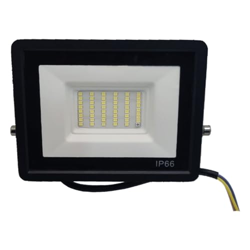 Refletor Led Holofote Branco Frio 50w Com Sensor Presença E Fotocélula