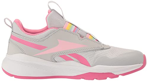 Reebok Tênis de corrida unissex infantil Xt Sprinter, Cinza puro/rosa verdadeiro/branco, 1.5 Little