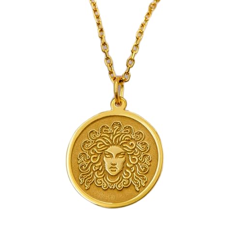 Colgante Medusa cadena 45 cm ideal para tu look diario casual